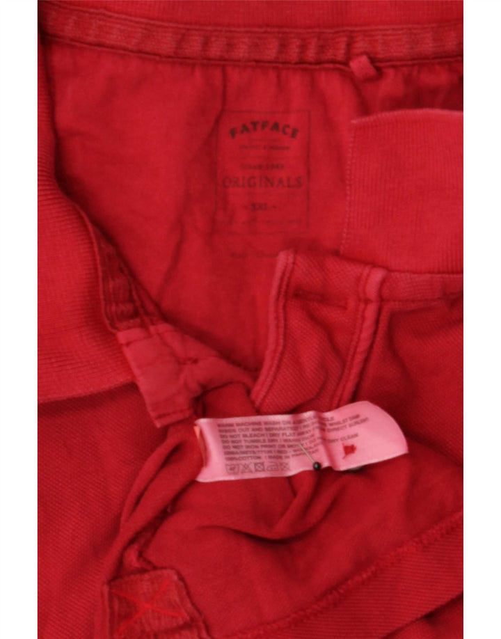 Мужская рубашка поло Fat Face 2XL, красный хлопок