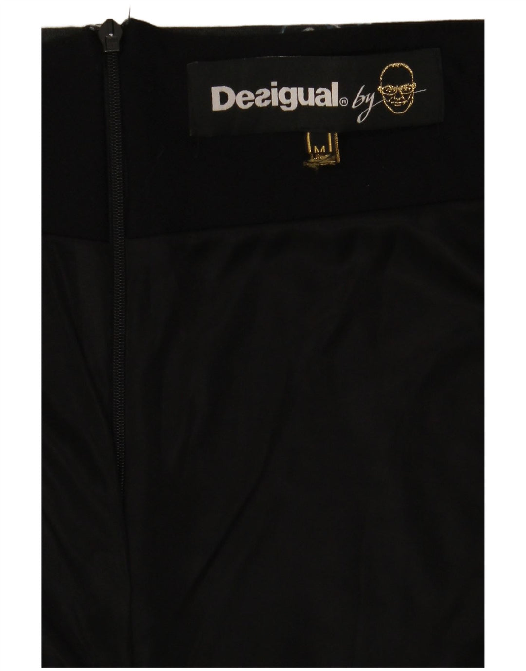 Женская юбка-карандаш Desigual Medium W30 Темно-синяя с пейсли