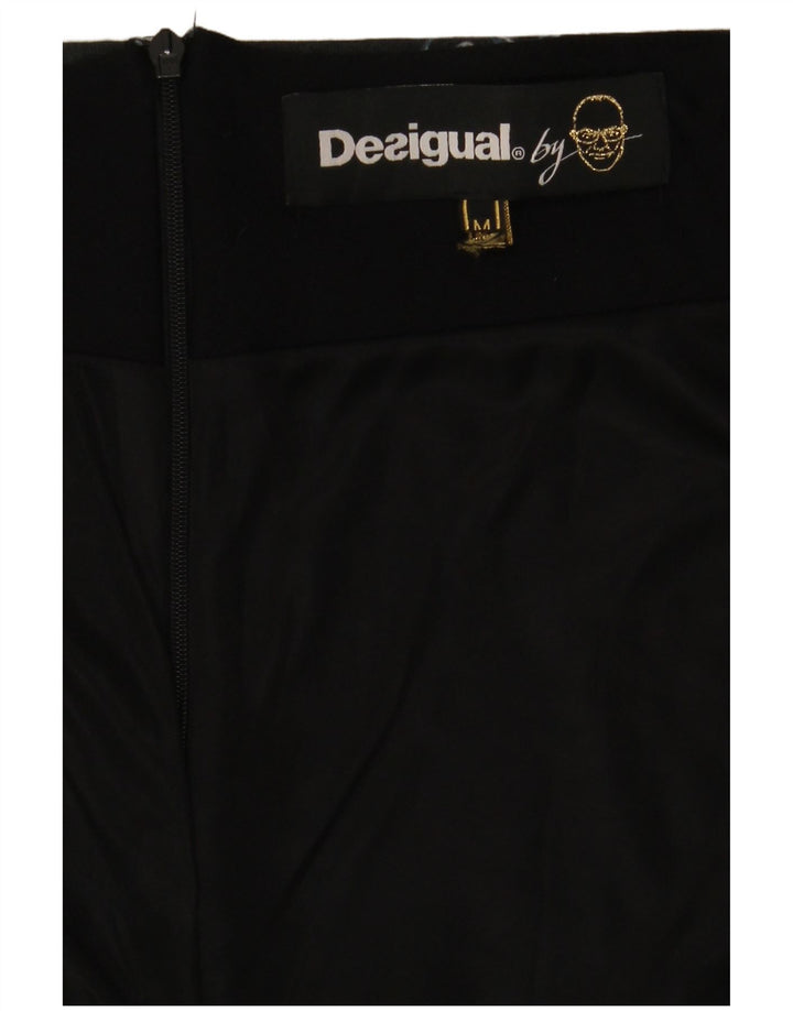 Женская юбка-карандаш Desigual Medium W30 Темно-синяя с пейсли