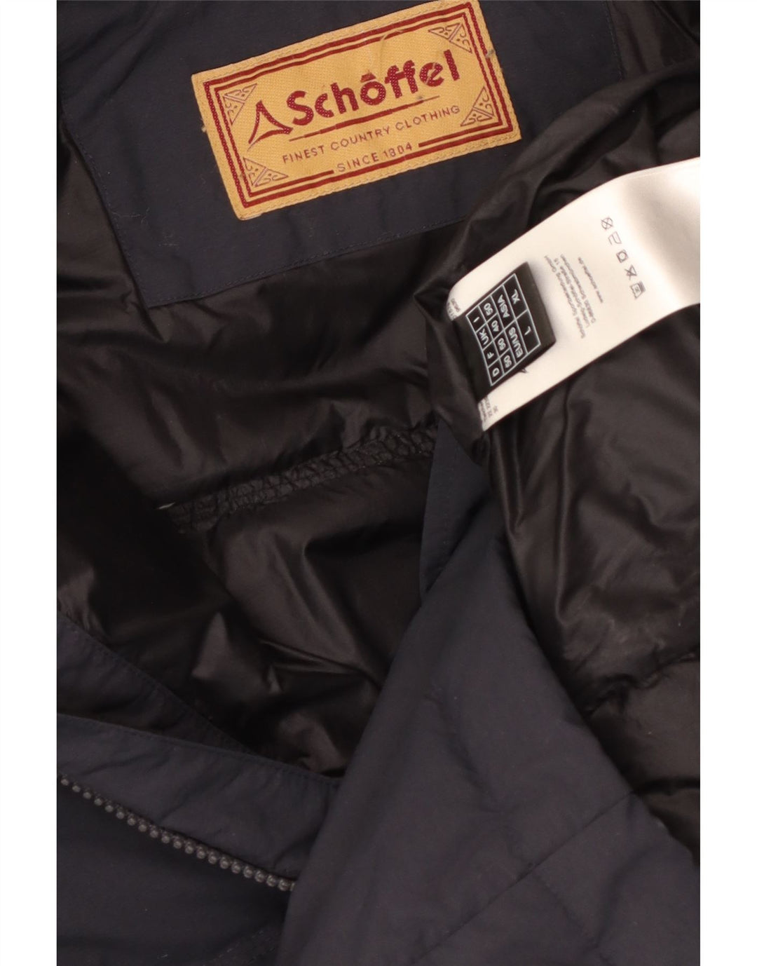 Мужская стеганая куртка Schoffel UK 40, большая, темно-синяя, нейлон