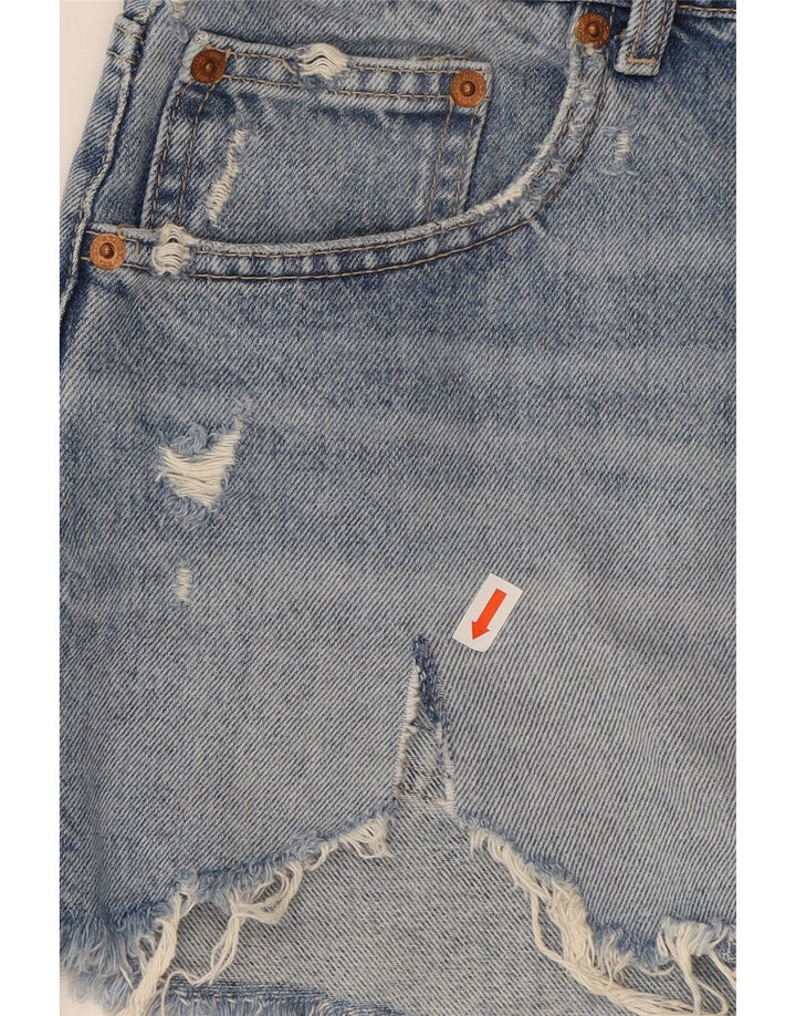 ZARA Womens Denim Shorts US 10 Large W32  Blue Cotton Vintage Zara and Second-Hand Zara from Messina Hembry 