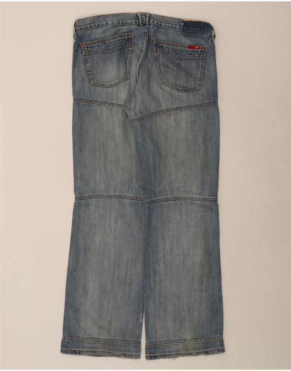 Мужская рабочая одежда MUSTANG, прямые джинсы W33 L34, синий хлопок