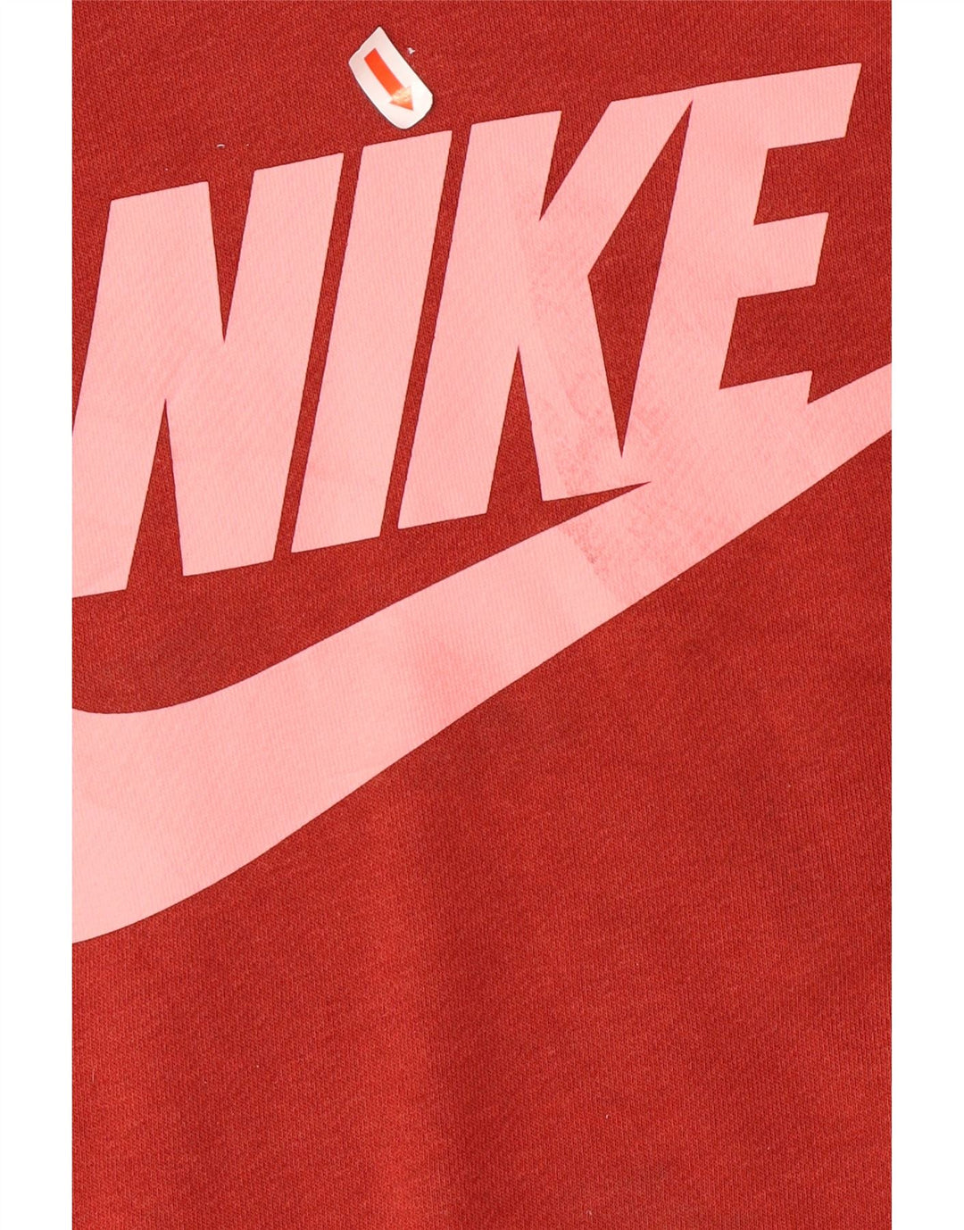 NIKE Womens Graphic Sweatshirt Jumper UK 16 Large Red Cotton Vintage Nike and Second-Hand Nike from Messina Hembry 
