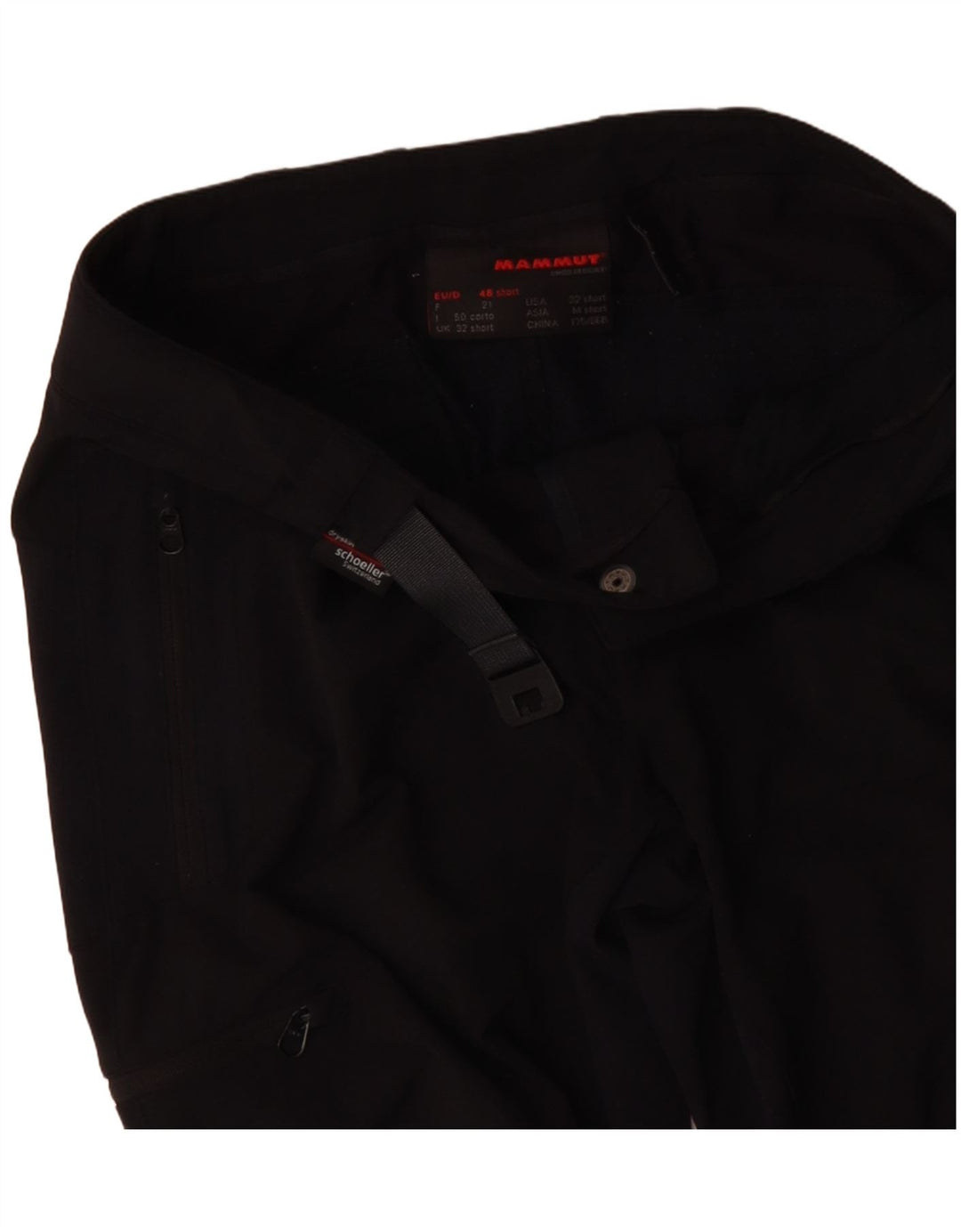 MAMMUT Женские прямые повседневные брюки-карго W32 L30, черные с цветными блоками