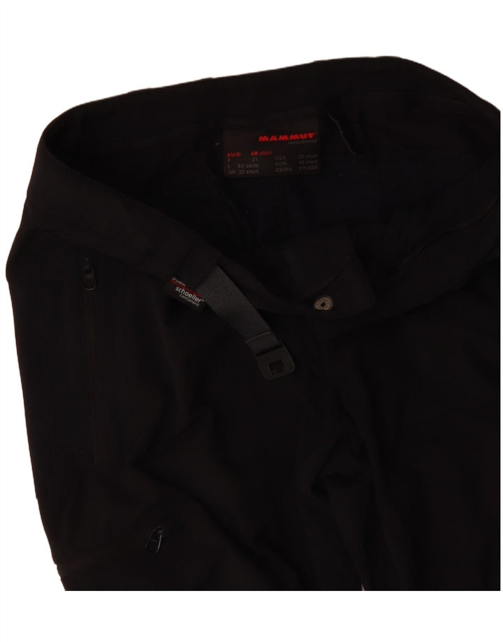 MAMMUT Женские прямые повседневные брюки-карго W32 L30, черные с цветными блоками