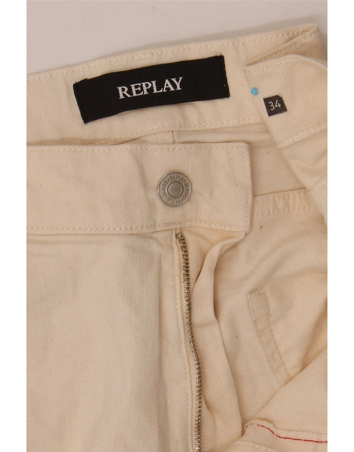 Мужские узкие джинсы Replay W34 L31 Off White