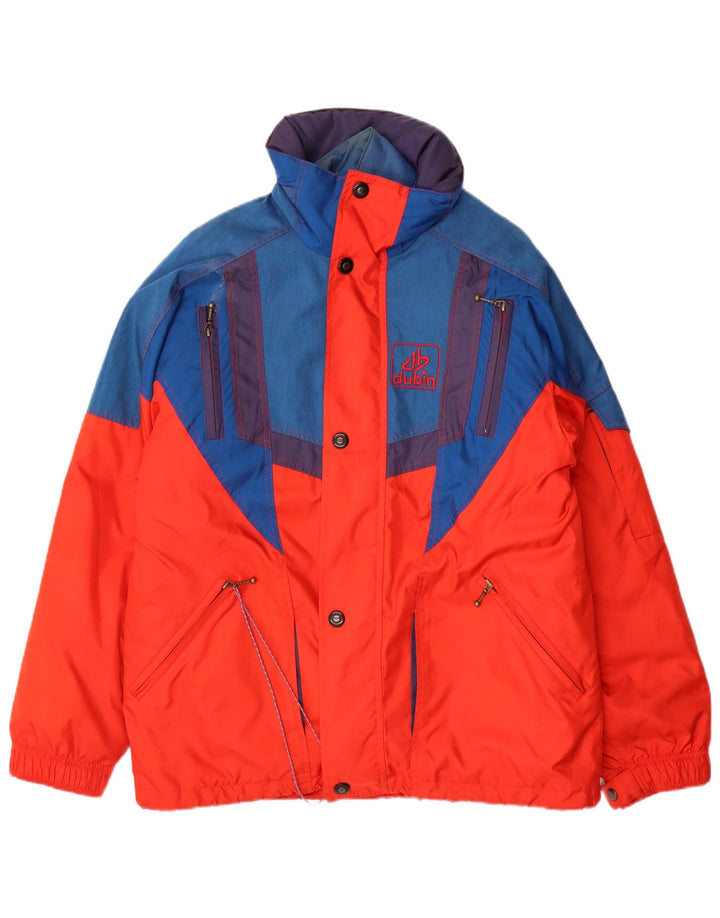 Мужская лыжная куртка свободного покроя Dubin IT 46, маленькая красная, полиэстер с цветными блоками