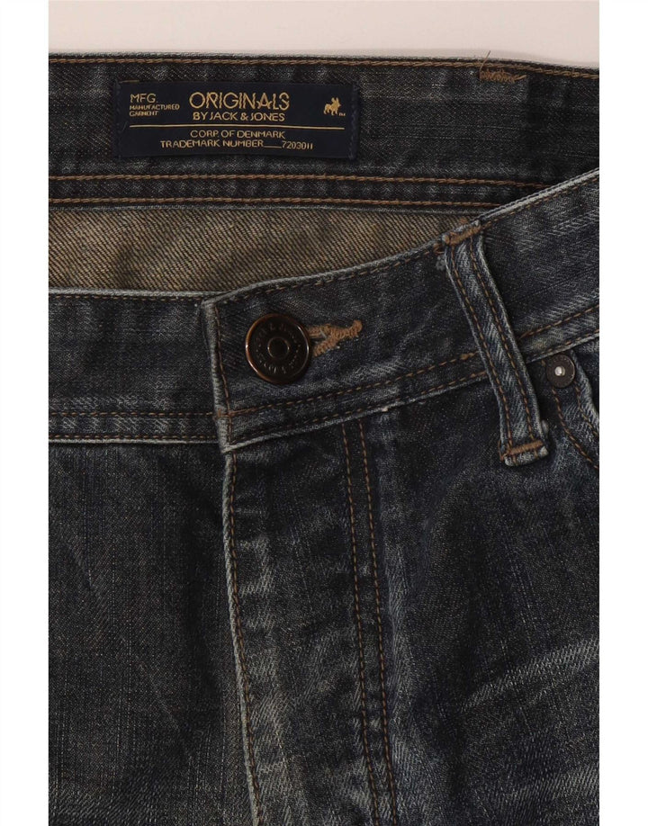 Мужские прямые джинсы Jack & Jones W34 L31 темно-синие