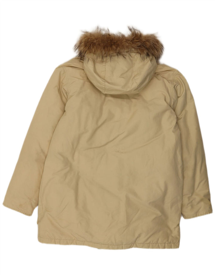Мужская парка Woolrich с капюшоном, британский цвет 38, средний бежевый