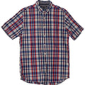 TOMMY HILFIGER Мужская рубашка с коротким рукавом New York Fit, синяя клетка
