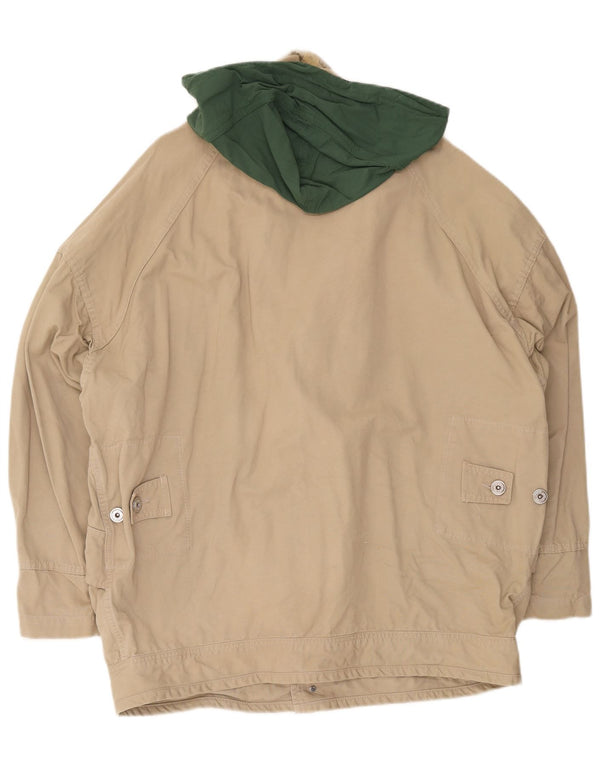 Мужская куртка с капюшоном Murphy & Nye UK 42 XL, бежевый хлопок