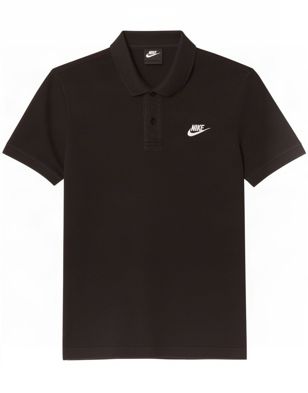 Мужская рубашка-поло Nike, маленькая черная, хлопковая