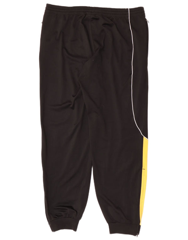 Мужские спортивные брюки Adidas Joggers UK 40/42, средние черные с цветными блоками