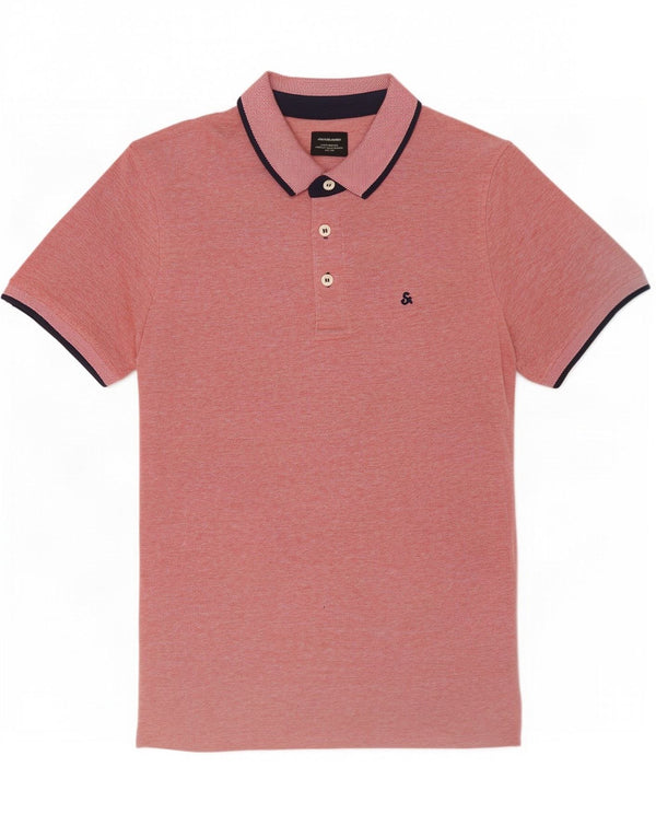Мужская рубашка-поло Jack & Jones XS красная, хлопок