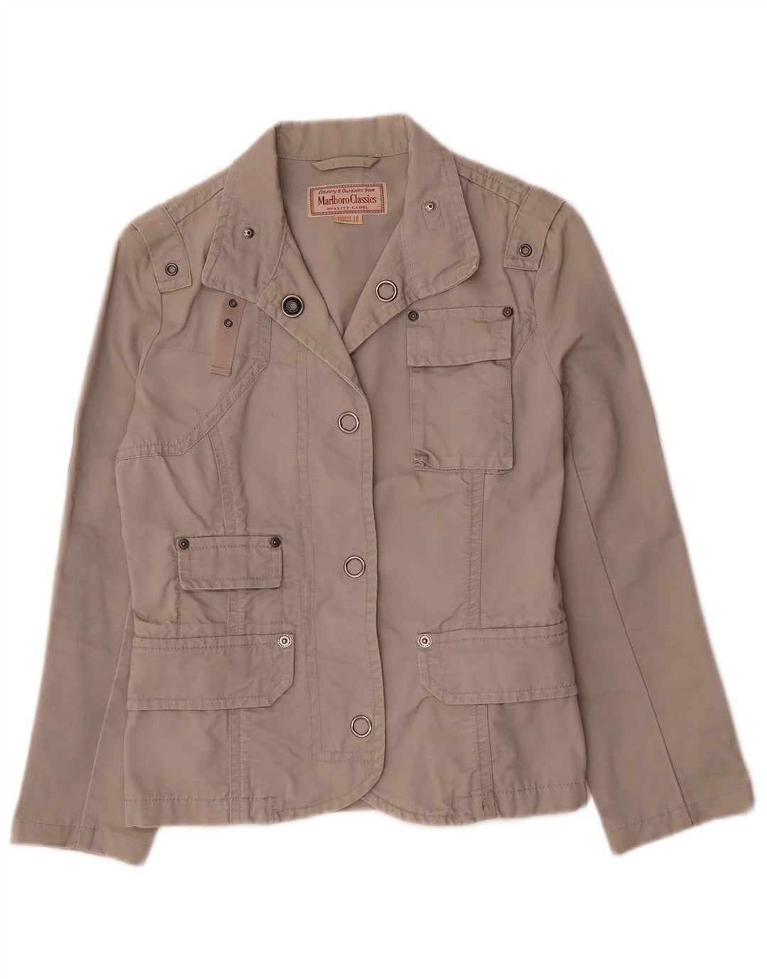 Женская универсальная куртка Marlboro Classics EU 36, маленькая, бежевый, хлопок