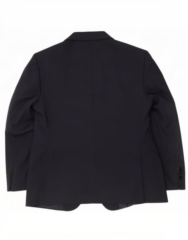 Мужской короткий пиджак на двух пуговицах Marks & Spencer UK 44 2XL темно-синий