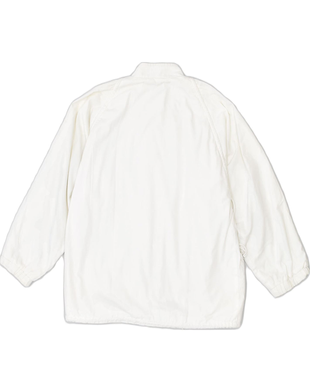 VINTAGE Womens Oversized Bomber Jacket EU 38 Medium White Cotton | Vintage Vintage | Thrift | Second-Hand Vintage | Used Clothing | Messina Hembry 
