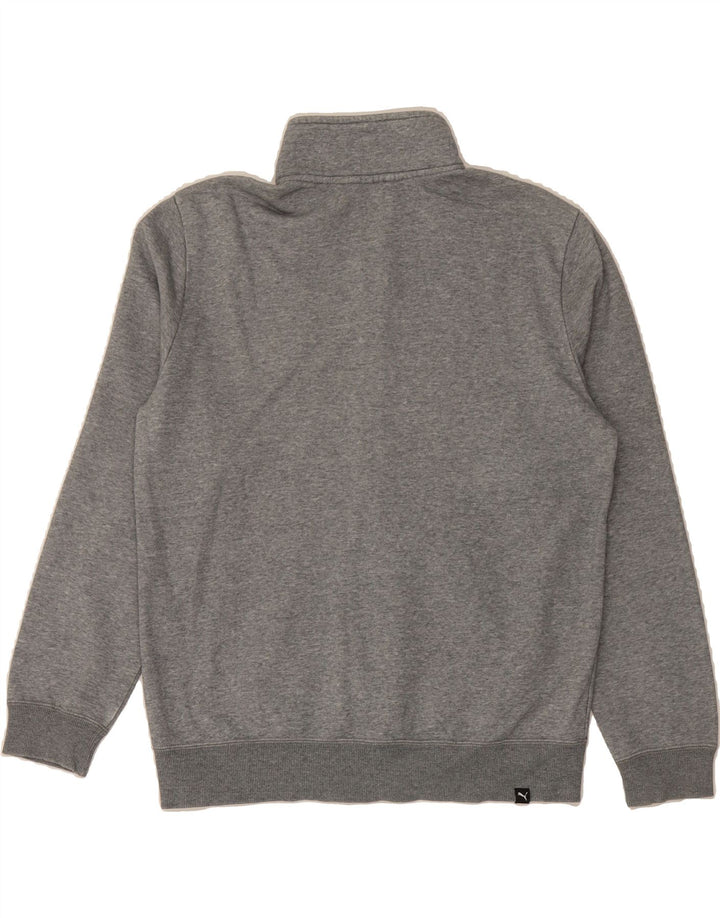 PUMA Mens Tracksuit Top Jacket Medium Grey Cotton Vintage Puma and Second-Hand Puma from Messina Hembry 