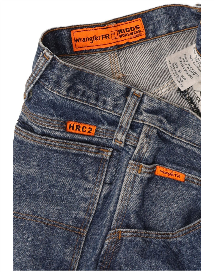 Джинсы мужские прямые WRANGLER W38 L36 синие, хлопок