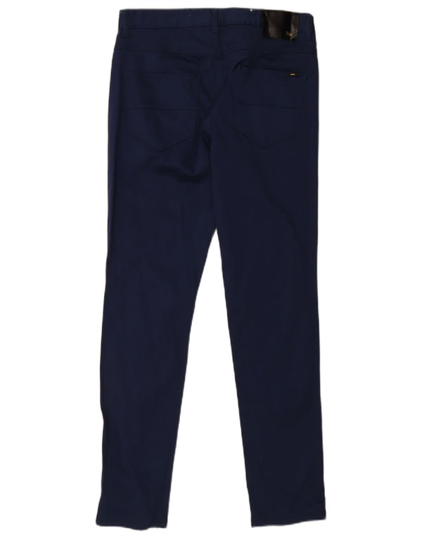 Мужские брюки-чиносы Zara EU 42, большие, W32 L30, темно-синие, хлопок