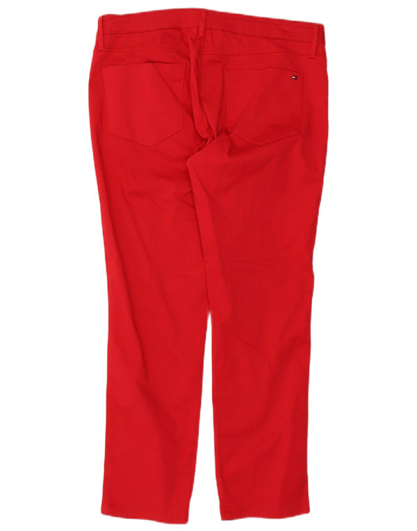 Tommy Hilfiger Женские повседневные брюки узкого кроя Milan RW W33 L27, красный хлопок