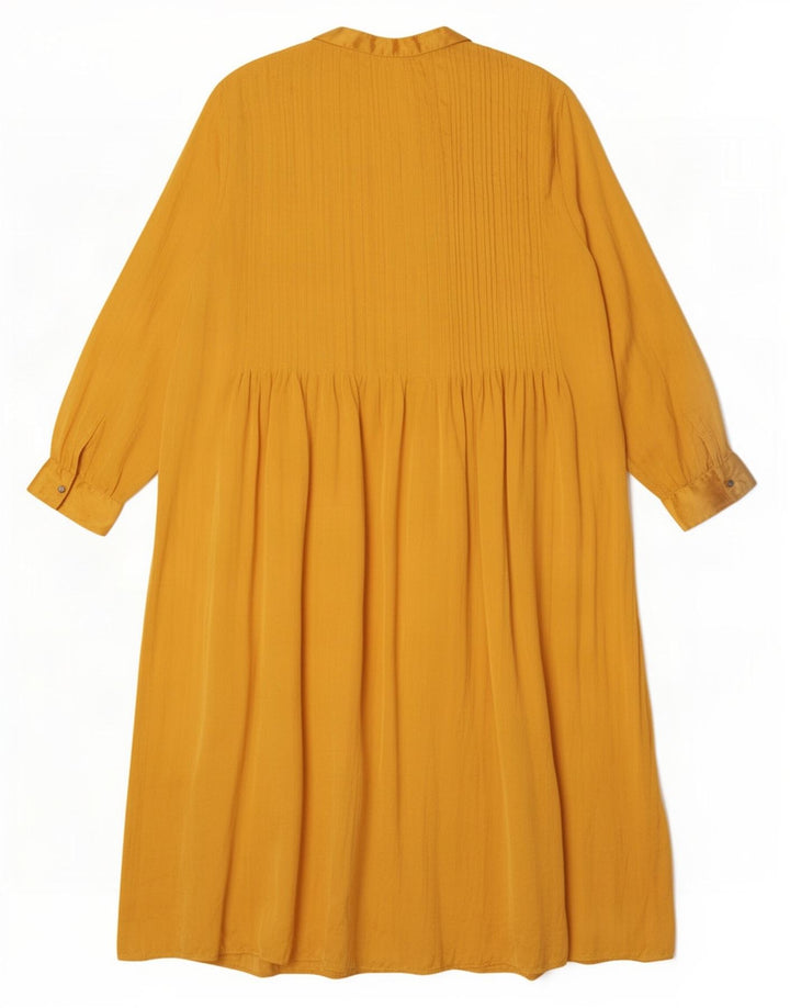 Женское платье-рубашка Zara UK 20 2XL, желтый полиэстер