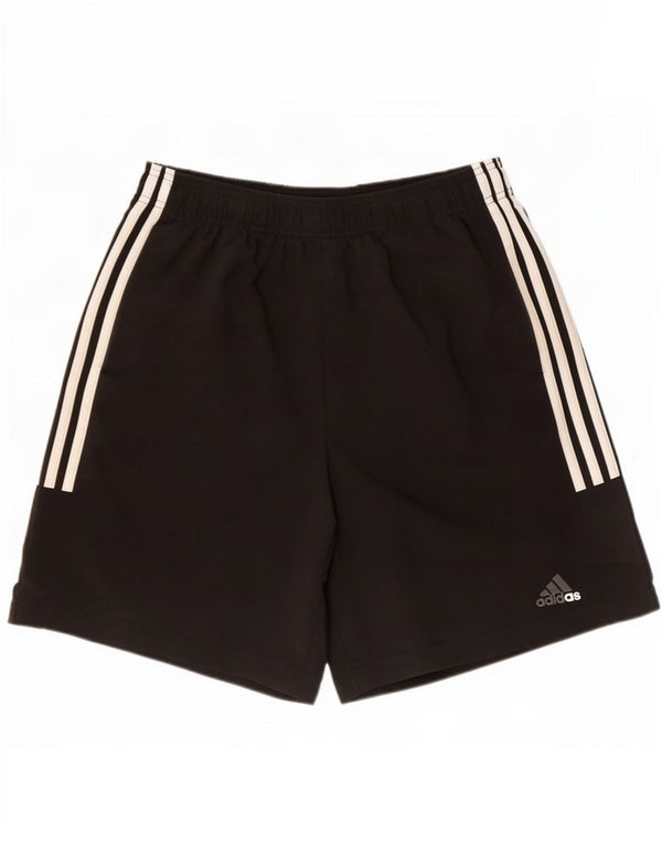 Мужские спортивные шорты Adidas, большие черные из полиэстера