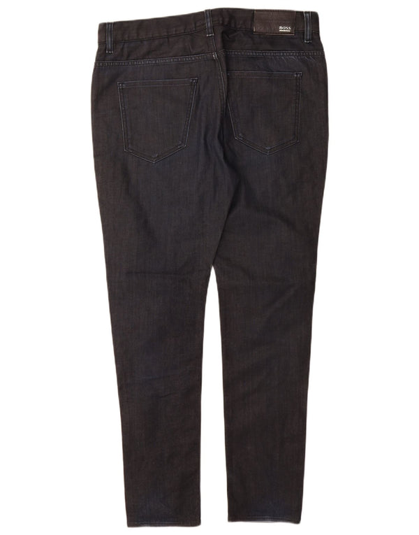 Мужские джинсы скинни Hugo Boss W34 L30 темно-синие, хлопок