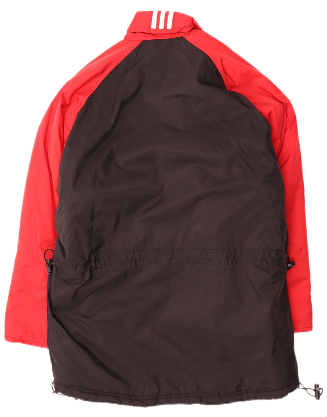 Мужское стеганое пальто свободного кроя ADIDAS UK 40/42, средний черный, с цветными блоками