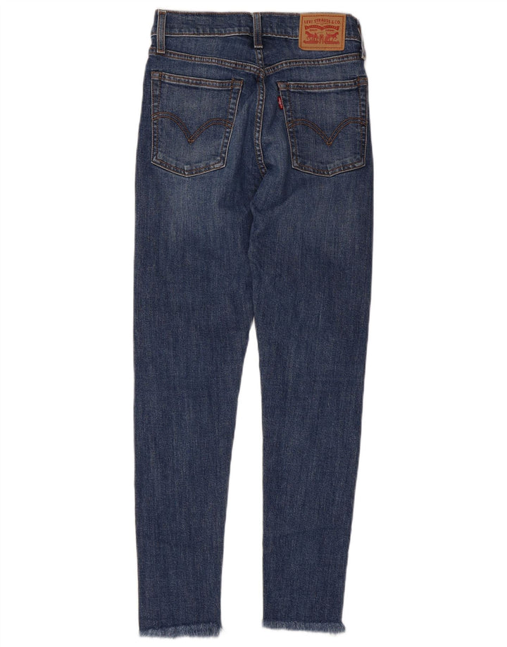 Женские джинсы скинни на танкетке с высокой талией LEVI'S W25 L26, синий хлопок