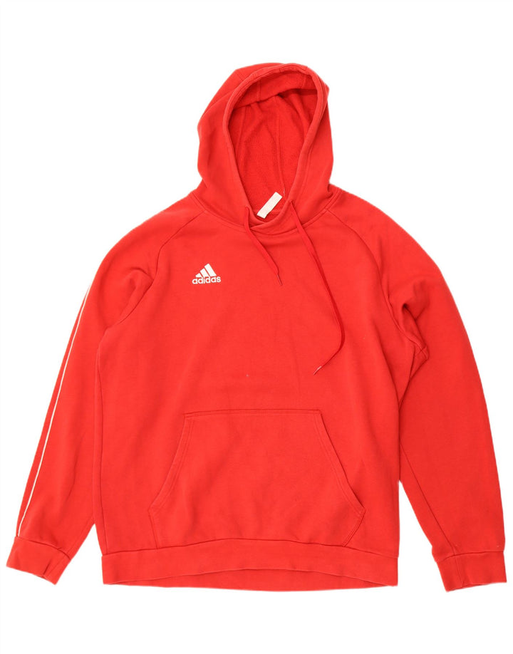 Мужской джемпер с капюшоном Adidas XL, красный хлопок