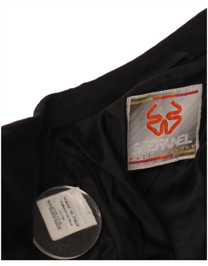 Мужской пиджак Stefanel с 2 пуговицами, Великобритания 38, средний темно-синий, хлопок