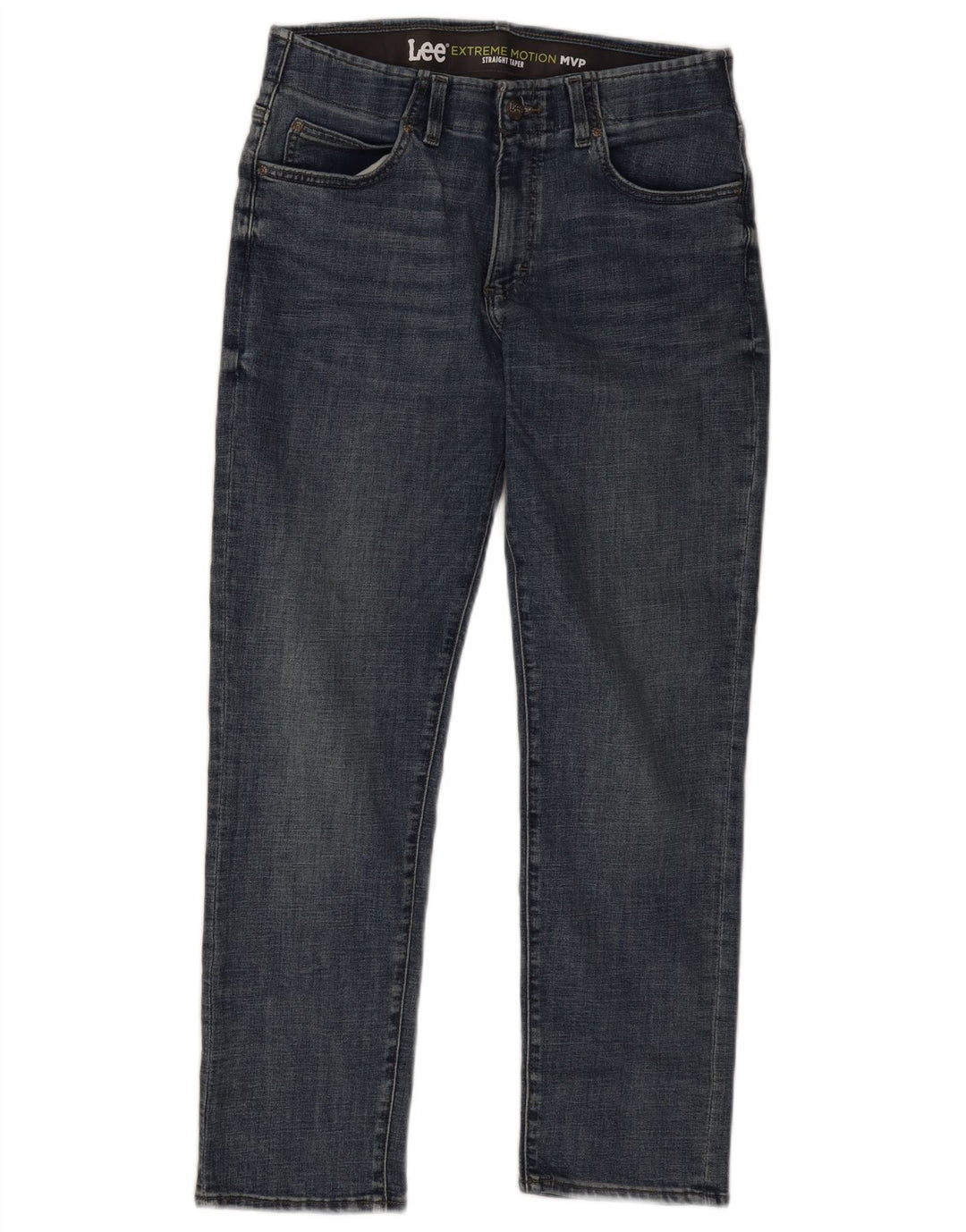 Мужские прямые зауженные джинсы Lee W32 L30, синий хлопок