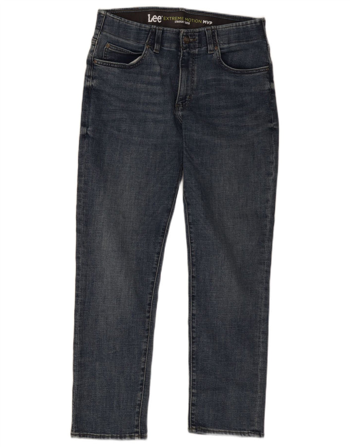 Мужские прямые зауженные джинсы Lee W32 L30, синий хлопок