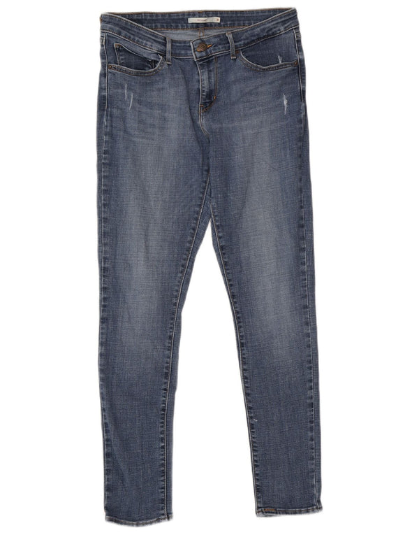 Женские джинсы скинни Levi's 711 W31 L30 синие, хлопок
