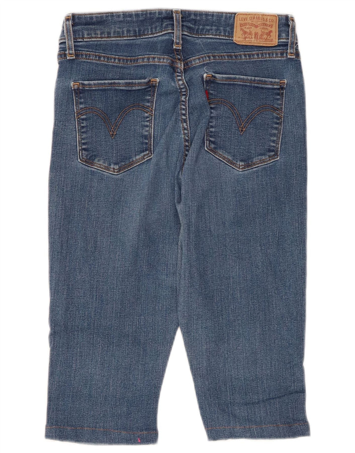 Женские классические джинсы-капри скинни LEVI'S со средней посадкой США 6, средние W26 L14, синие