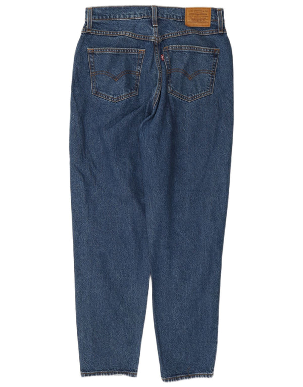 Женские зауженные джинсы с высокой талией Levi's Mom W29 L30, синие хлопковые 80-е годы