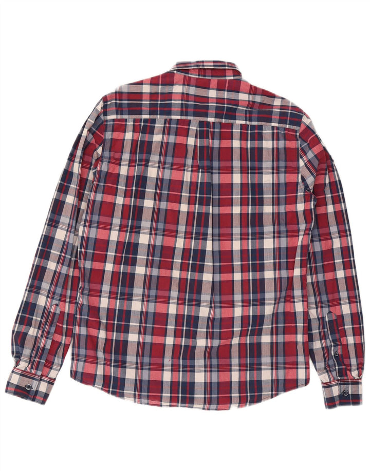 Мужская рубашка обычного кроя Superdry, хлопковая рубашка в красную клетку большого размера