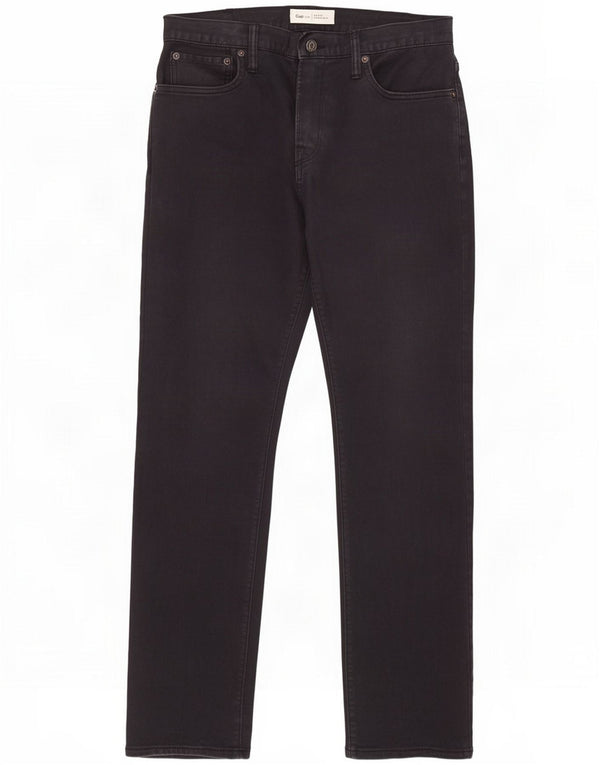 Gap Мужские прямые повседневные брюки W29 L30 Темно-синие, хлопок