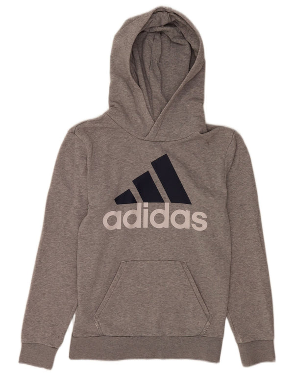 Мужской джемпер с капюшоном Adidas с рисунком XS, серый