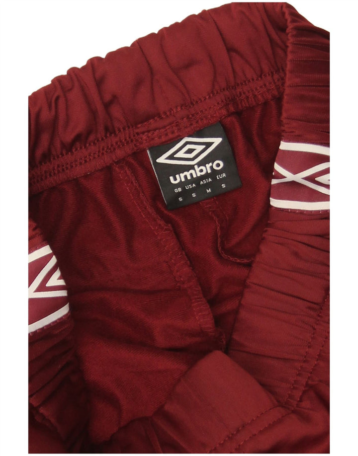 Umbro Мужские спортивные брюки с графическим рисунком, маленькие бордовые, полиэстер