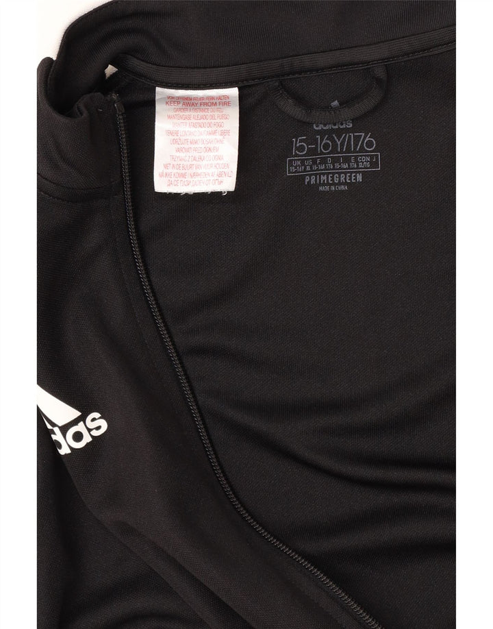 Спортивный костюм ADIDAS Aeroready для мальчиков, верхняя куртка 15–16 лет, черный полиэстер