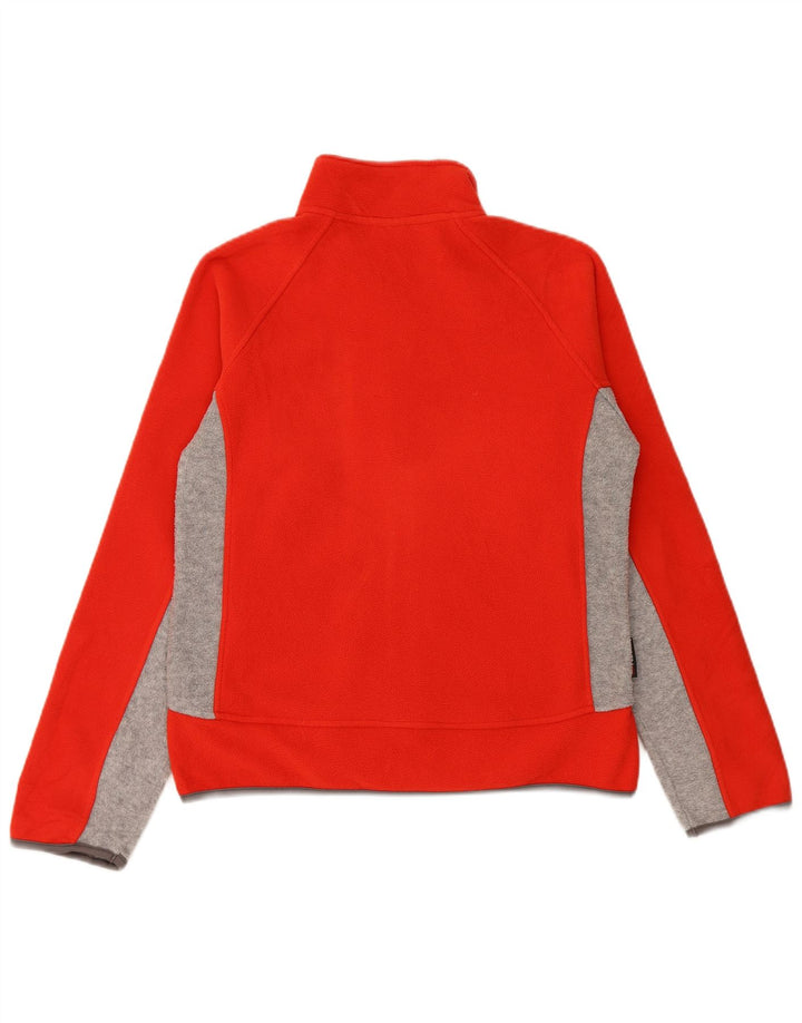 INVICTA Womens Fleece Jacket UK 16 Large Red Colourblock Polyester