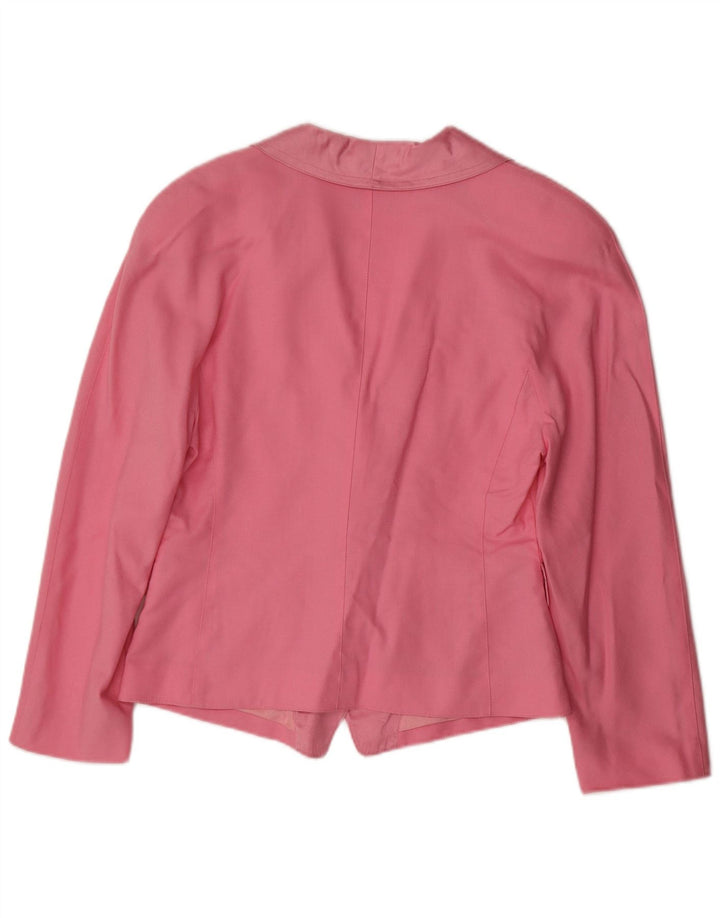 Женский пиджак VERA MONT на 3 пуговицах, Великобритания 14, средний розовый с цветочным принтом