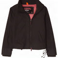 Женская дождевик Superdry UK 16, большой черный нейлон