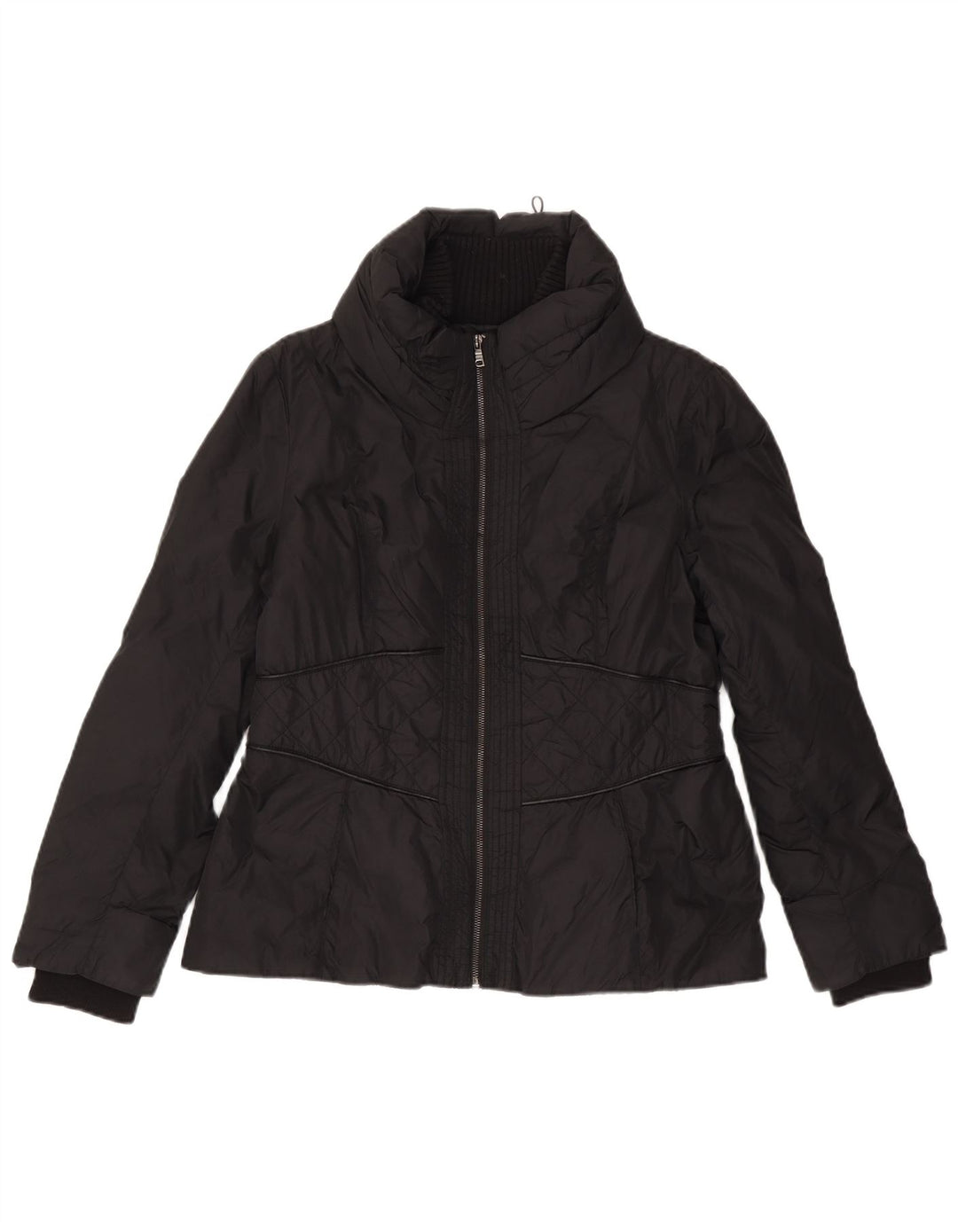 Женская стеганая куртка Zara UK 18 XL, черный полиэстер