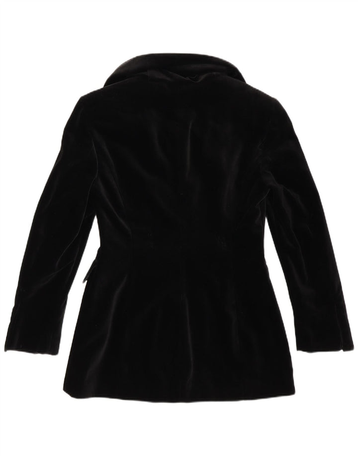 MADELEINE Womens Overcoat EU 38 Medium Black Cotton