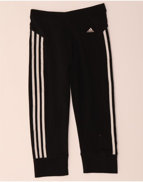 Женские леггинсы-капри Adidas Climacool UK 10, маленькие черные из полиэстера
