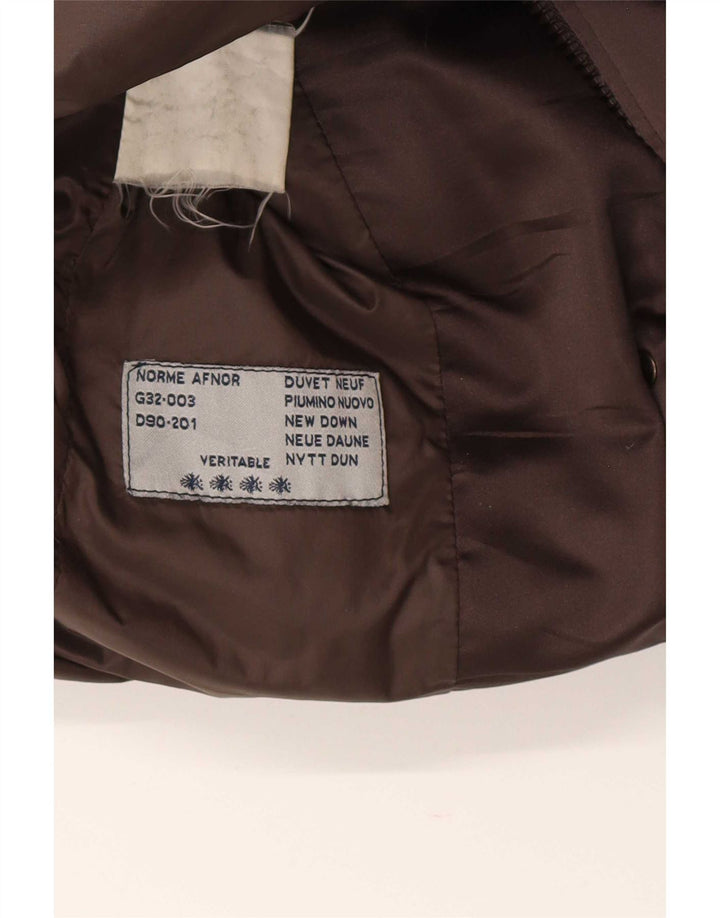 Moncler Женское стеганое пальто, размер 3, большое коричневое