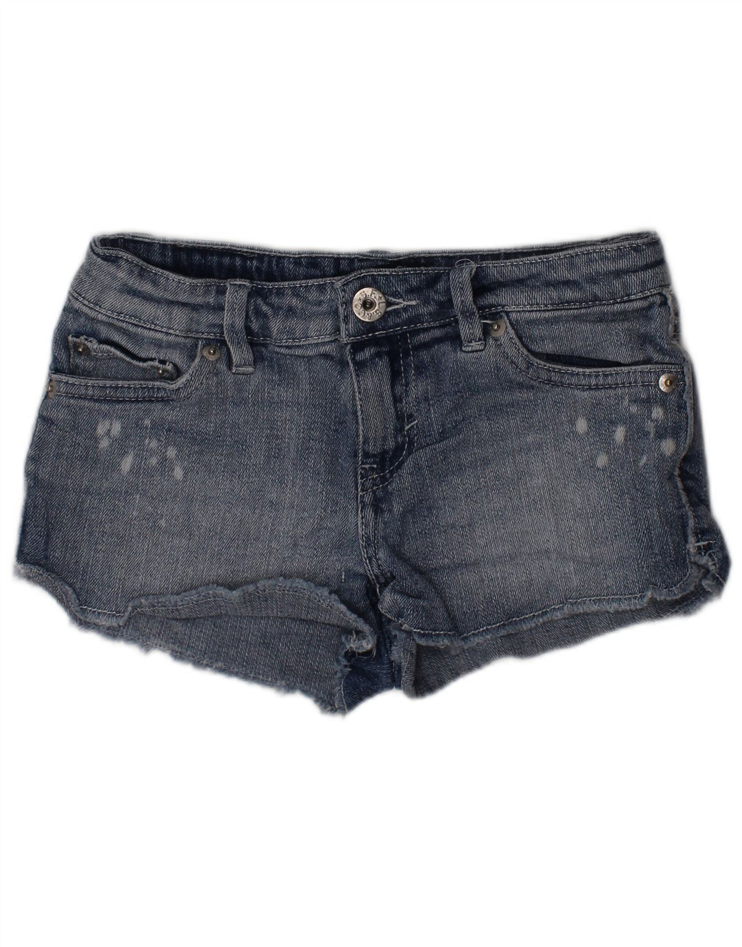 Джинсовые шорты LEVI'S для девочек 7-8 лет W24 Blue Ramie